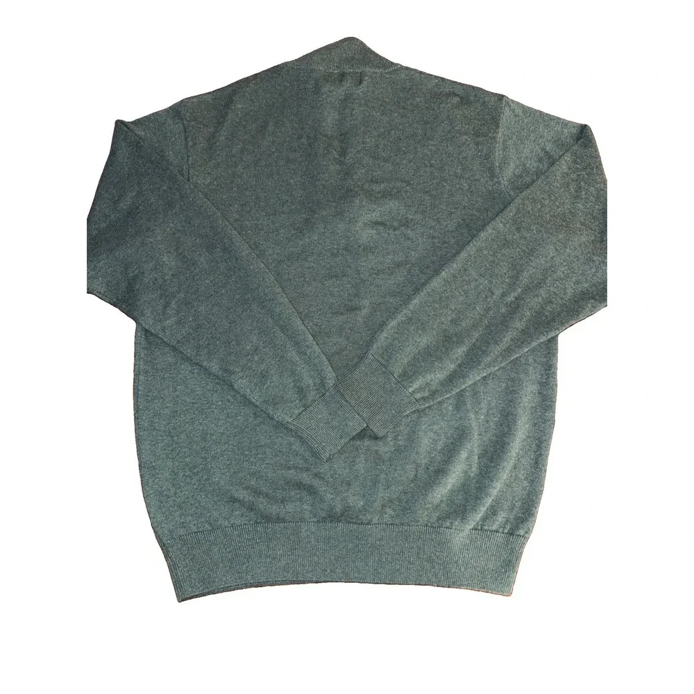 Southern Point Co. Sweater Men's Medium Green Hayward 1/4 Zip Pullover Preppy